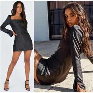 Princess Polly Star Power Mini Dress Black Size 10 Cocktail NWT Y2K It Girl